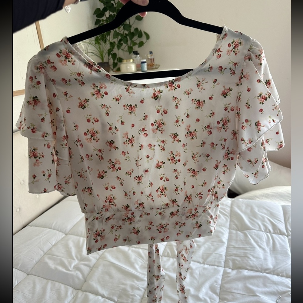 White open back top